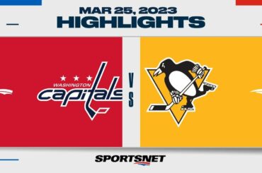 NHL Highlights | Capitals vs. Penguins - March 25, 2023