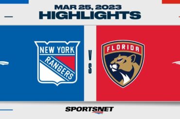 NHL Highlights | Rangers vs. Panthers - March 25, 2023
