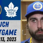 Alex Tuch Postgame Interview vs Toronto Maple Leafs (3/13/2023)