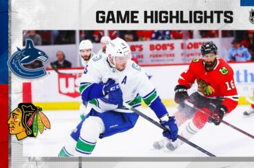 Canucks @ Blackhawks 3/26 | NHL Highlights 2023