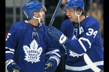 CAUGHT ON CAMERA: Leafs' Kerfoot a little fired up in warm-up!