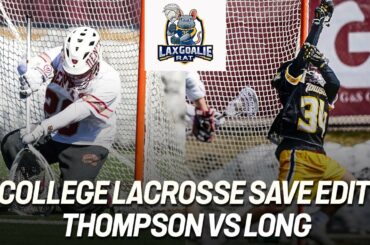 Jack Thompson (Denver) vs. Evan Long (Towson) - College Lacrosse Save Edit - 3/26/2022