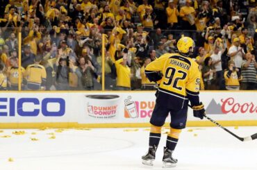 Johansen out for playoffs after suffering thigh injury