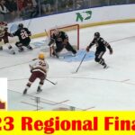 #2 St. Cloud State vs #1 Minnesota Hockey Game Highlights, 2023 NCAA Regional Final
