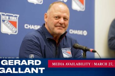 New York Rangers: Gerard Gallant Media Availability | Mar. 27, 2023