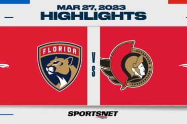 NHL Highlights | Panthers vs. Senators - March 27, 2023