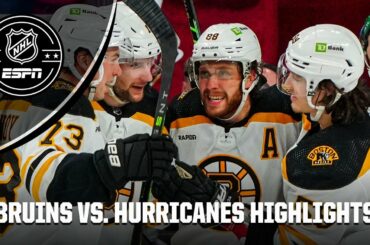 Boston Bruins vs. Carolina Hurricanes | Full Game Highlights | NHL on ESPN