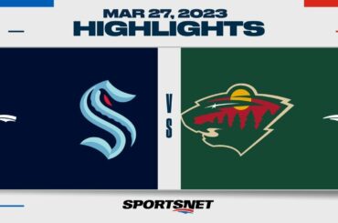NHL Highlights | Kraken vs. Wild - March 27, 2023