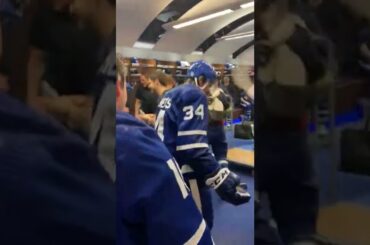 Auston “wet, pretty soaked” Matthews