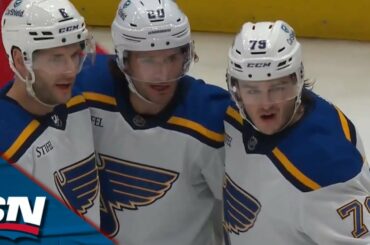 Blues' Sammy Blais Finishes Off Pinpoint Passing Play To Open Scoring vs. Capitals
