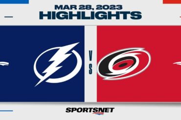 NHL Highlights | Lightning vs. Hurricanes - March 28, 2023