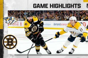 Predators @ Bruins 3/28 | NHL Highlights 2023