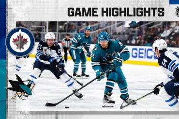 Jets @ Sharks 3/28 | NHL Highlights 2023