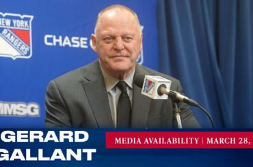 New York Rangers: Gerard Gallant Postgame Media Availability | Mar. 28, 2023