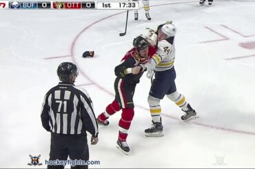 Nicolas Deslauriers vs Chris Neil Feb 16, 2016