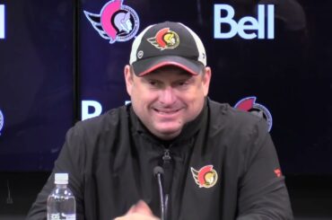 Pierre Dorion, D.J. Smith, Tim Stützle, Shane Pinto and Jake Sanderson Pregame Availability Mar 23