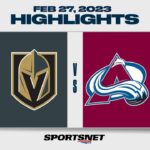NHL Highlights | Golden Knights vs. Avalanche - February 27, 2023