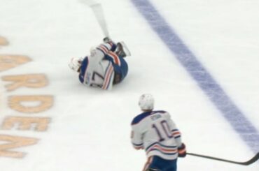 Connor McDavid Has Injury Scare After Friendly Fire From Derek Ryan