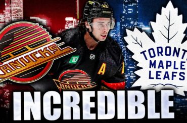 QUINN HUGHES: RECORD-SETTER (CANUCKS VS MAPLE LEAFS) Vancouver, Toronto NHL News & Rumours Today
