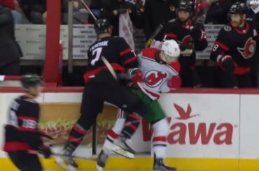 Brady Tkachuk Charging Penalty Against Yegor Sharangovich