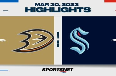 NHL Highlights | Ducks vs. Kraken - March 30, 2023