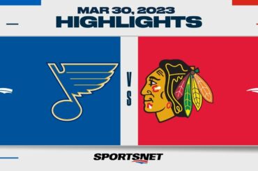 NHL Highlights | Blues vs. Blackhawks - March 30, 2023