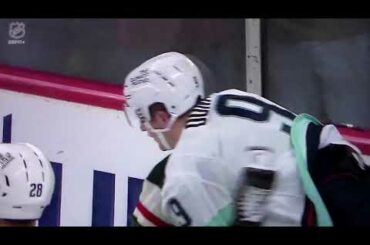 NHL hockey fight - Connor Dewar(Wild) vs. Ryan Donato(Kraken)