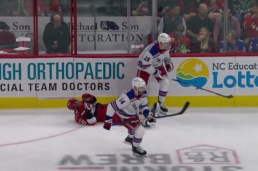 Jimmy Vesey hit on Jack Drury - [Both Broadcasts]