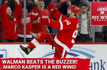 Jake Walman Buzzer Beater Defeats Carolina Hurricanes! | Marco Kasper Is a Detroit Red Wing!