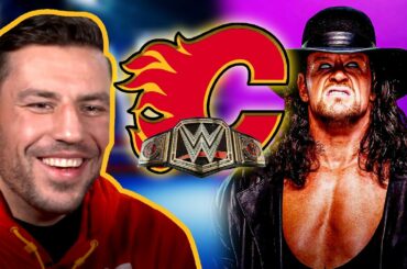 The Calgary Flames Show Their WWE Knowledge!