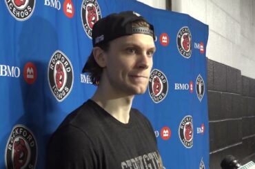 IceHogs Media Day 3/28/23: Anders Sorensen, Alec Regula, Buddy Robinson