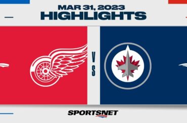 NHL Highlights | Red Wings vs. Jets - March 31, 2023