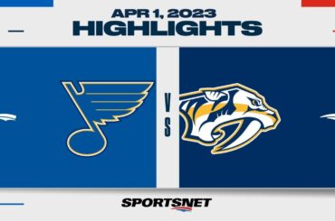 NHL Highlights | Blues vs. Predators - April 1, 2023