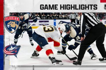 Panthers @ Blue Jackets 4/1 | NHL Highlights 2023