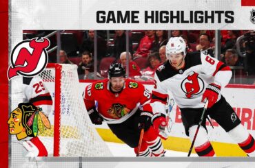 Devils @ Blackhawks 4/1 | NHL Highlights 2023