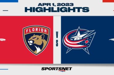 NHL Highlights | Panthers vs. Blue Jackets - April 1, 2023