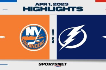NHL Highlights | Islanders vs. Lightning - April 1, 2023