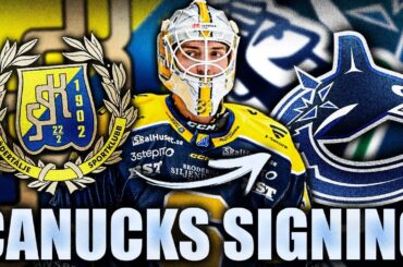 CANUCKS MAKE A GREAT SIGNING: ADD TO THEIR PROSPECT POOL (Nikita Tolopilo, Allsvenskan Goaltender)