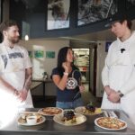 Pierre-Luc Dubois and Logan Stanley try indigenous inspired dishes at Feast Cafe Bistro