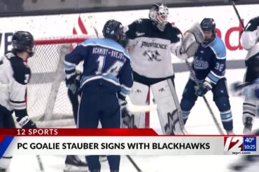 PC goaltender Stauber signs with Blackhawks
