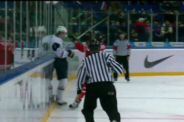 WJC - Ryan Hartman Hit to the head + Jacob Trouba Charging. Dec 30th 2012