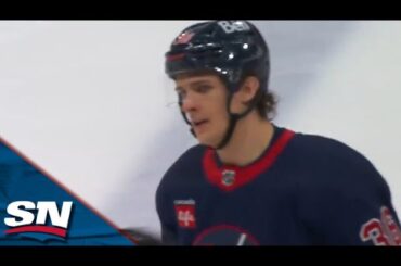 Jets' Morgan Barron Rips Home Five-Hole On Penalty Shot vs. Devils