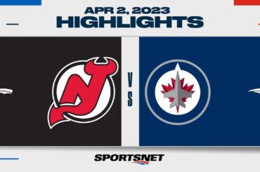 NHL Highlights | Devils vs. Jets - April 2, 2023