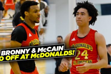 Bronny James & Jared McCain Put In WORK at McDonalds All American Day 2! NBA Scouts Watching