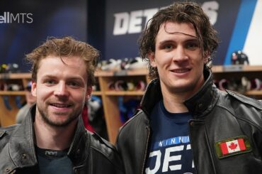 JACKET PRESENTATION: Josh Morrissey & Morgan Barron