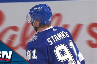 Lightning's Steven Stamkos Picks Top Corner With Three Seconds Remaining In Period