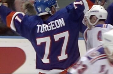 Pierre Turgeon Scores 50th Goal