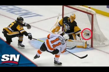Penguins' Casey DeSmith Flashes The Leather To Deny Flyers' Travis Konecny With Amazing Glove Save