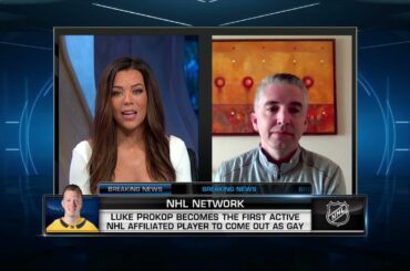Luke Prokop Comes Out - NHL Tonight