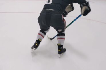 Power Skating: Backwards push start. Straight back instead of one direction with cross overs.